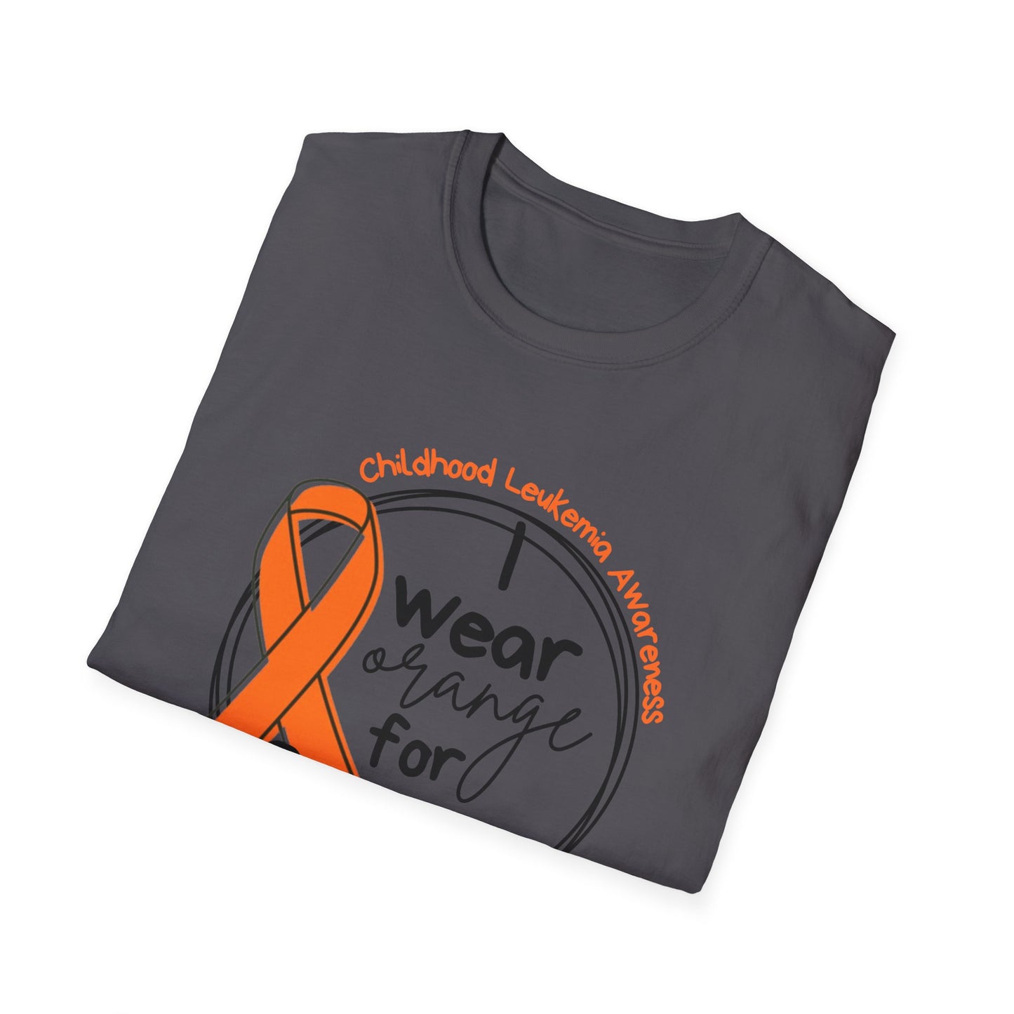 I wear orange for Grayson Front Only | Unisex Softstyle T-Shirt