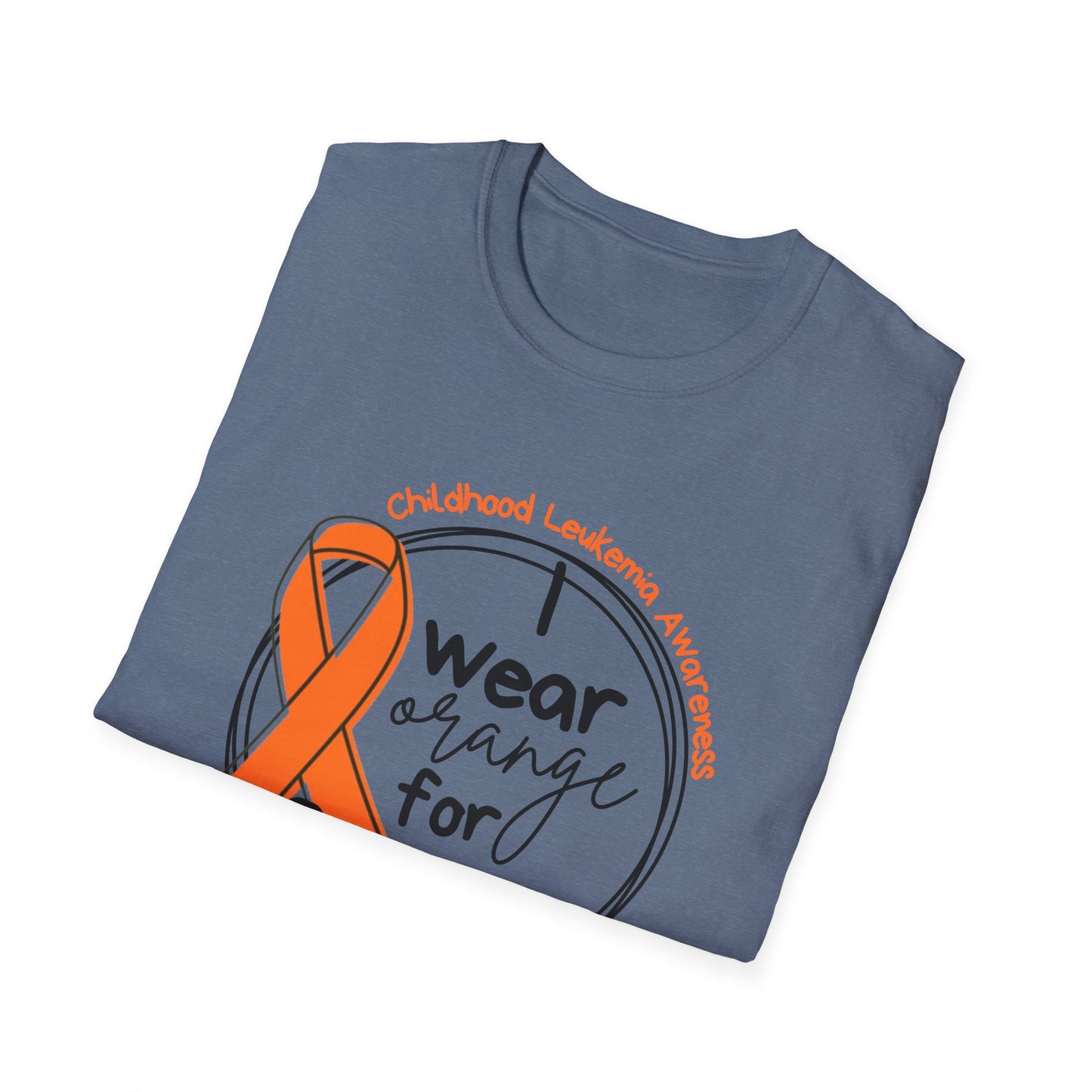 I wear orange for Grayson Front Only | Unisex Softstyle T-Shirt