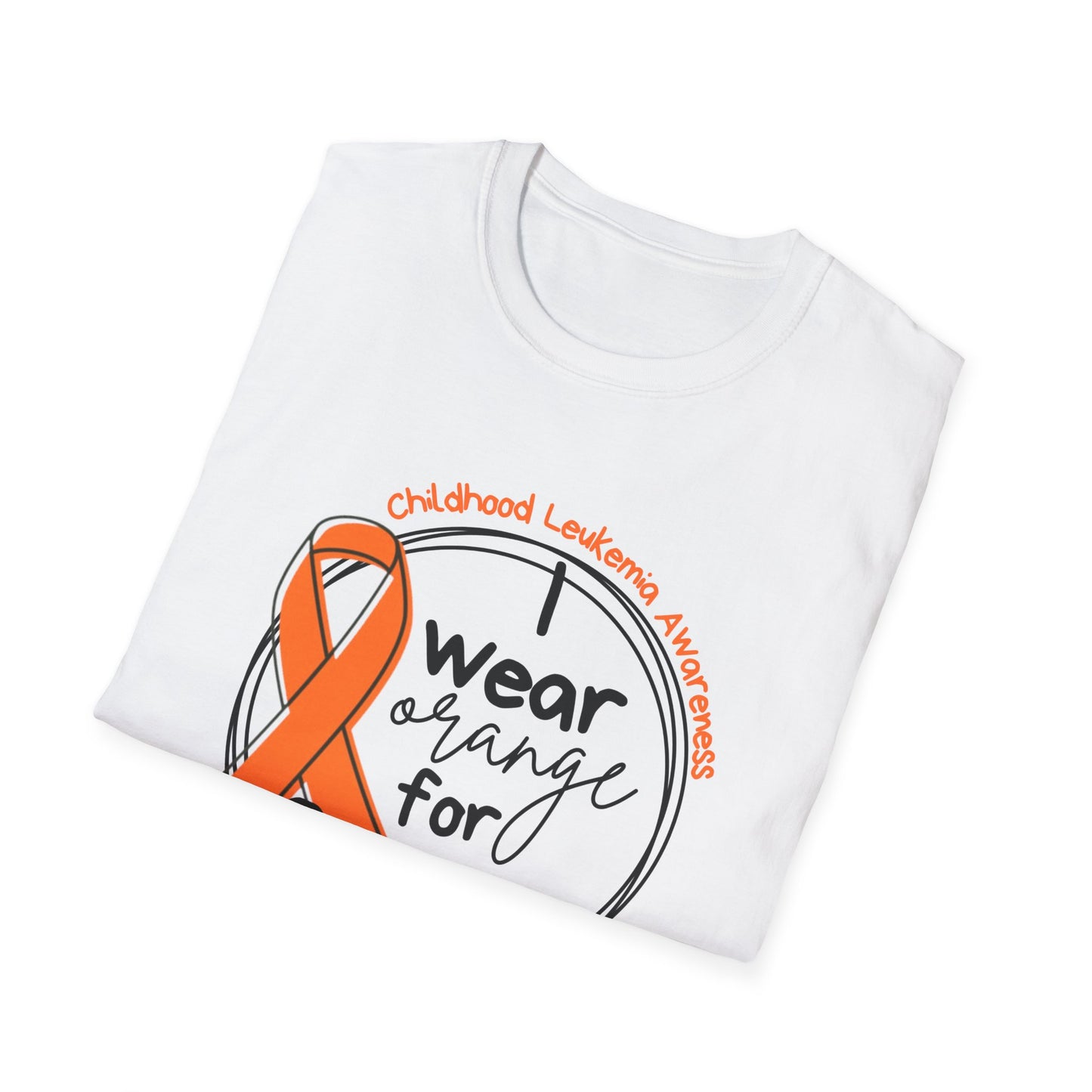 I wear orange for Grayson Front Only | Unisex Softstyle T-Shirt