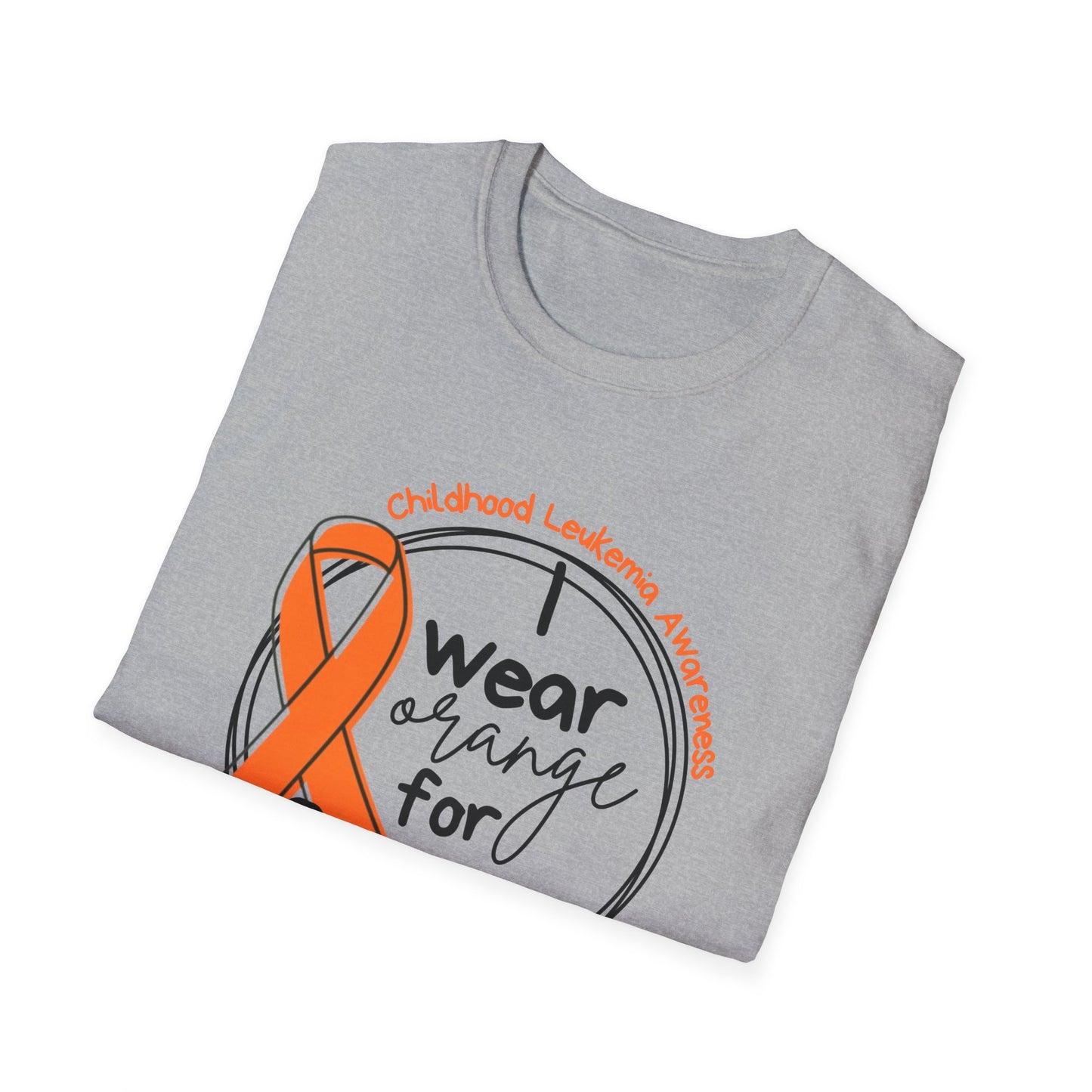 I wear orange for Grayson Front Only | Unisex Softstyle T-Shirt